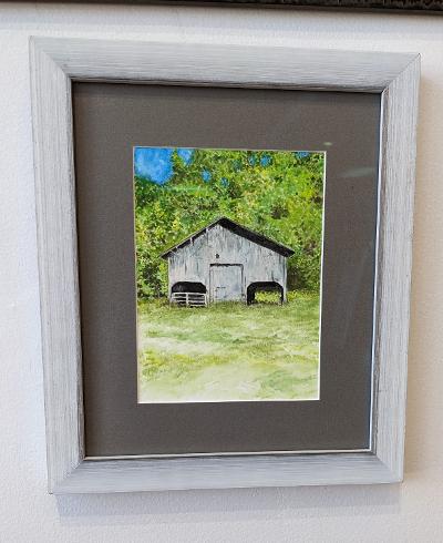 Original framed watercolor "Calm Before the Storm"