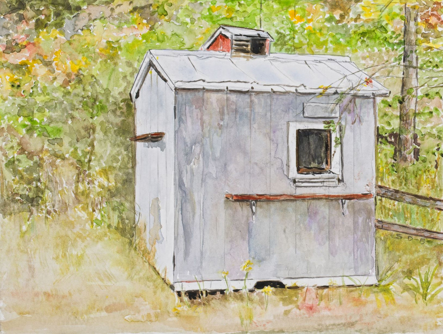 "The Clubhouse" 8x10 print or A2 card