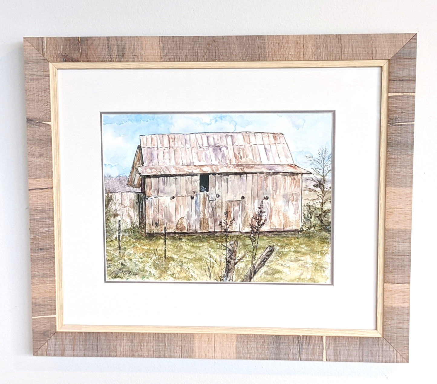 Original framed watercolor "Easy Breezy"