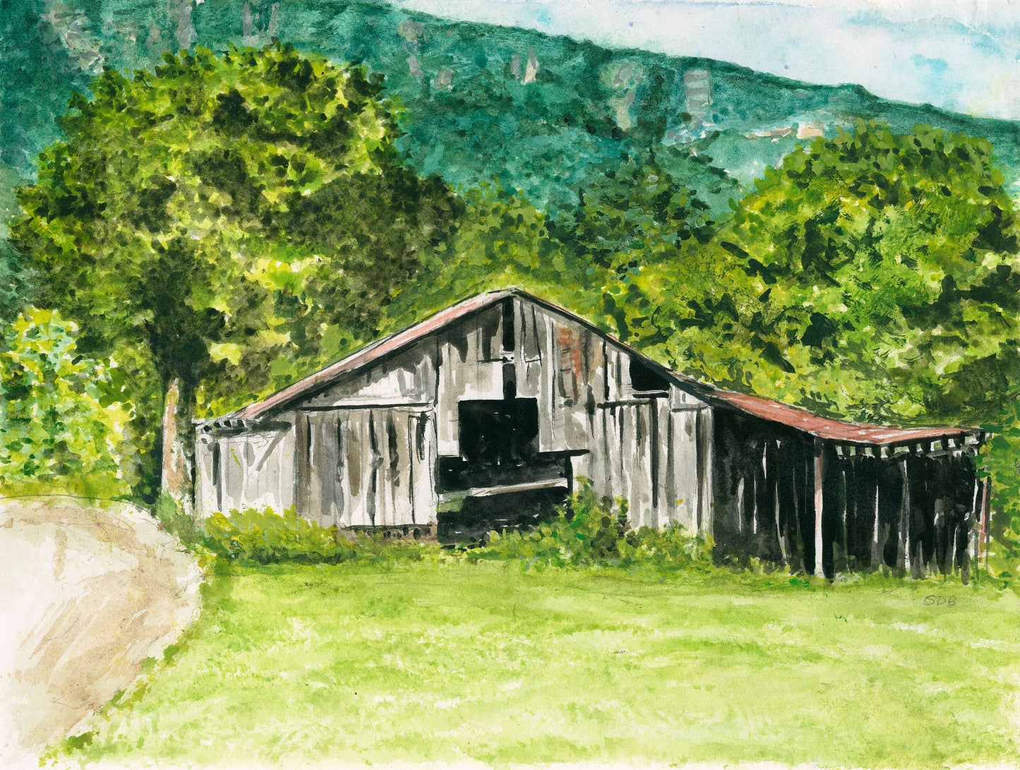 "Mountain View" 8x10 print or A2 card