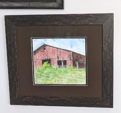 Original framed watercolor "Rustic and Beautiful"