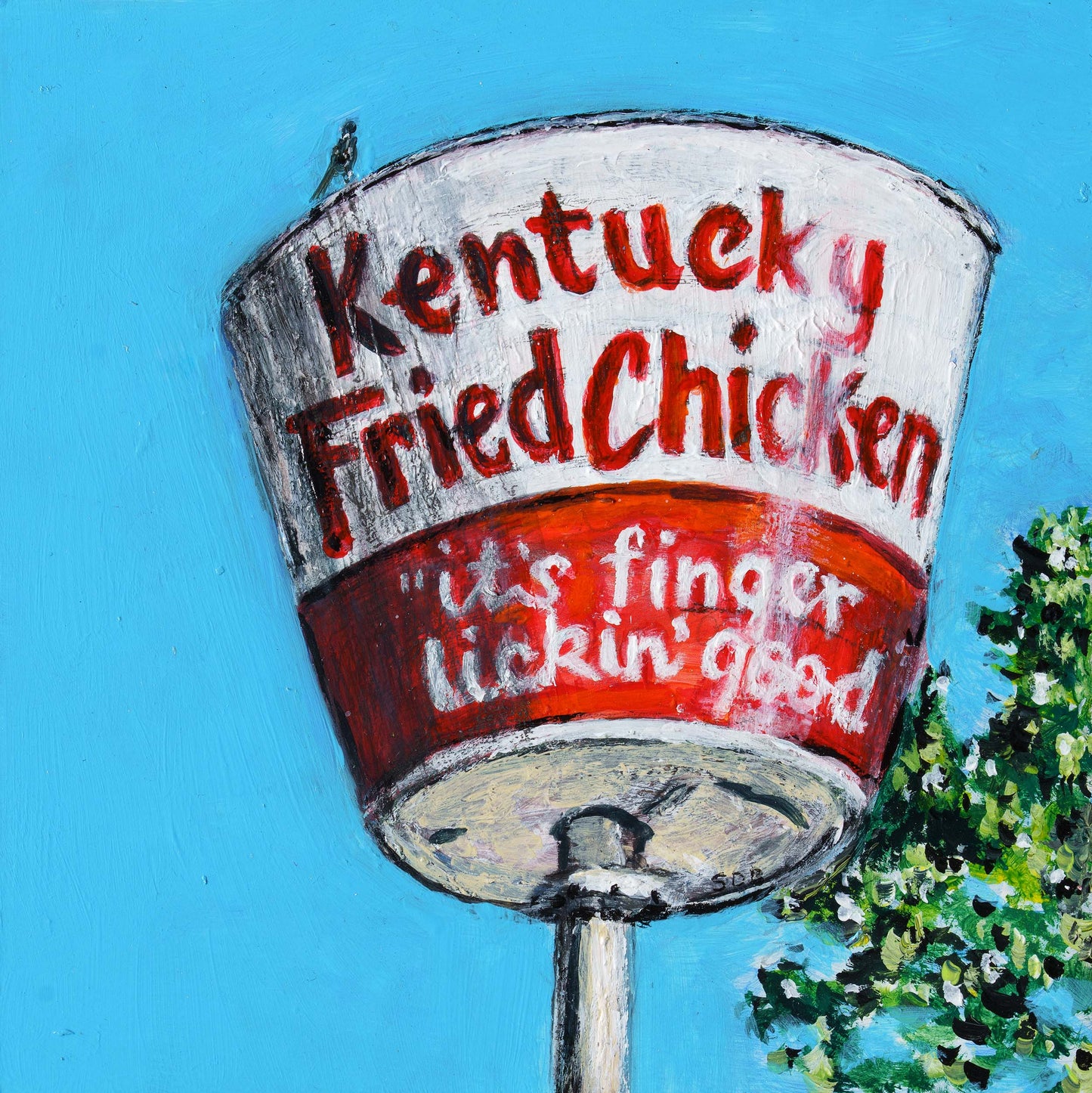 "Living on the Edge!" 8x8 print or A2 card