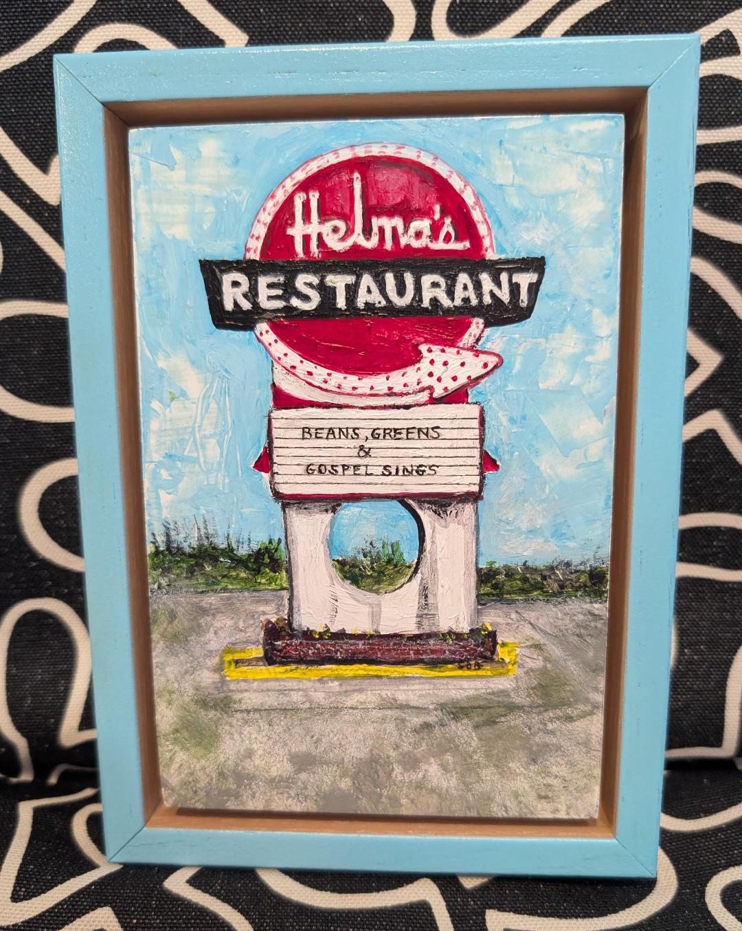 Original framed acrylic "Beans and Sings"